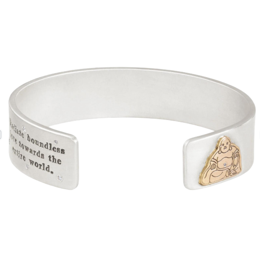 HEATHER B. MOORE BUDDAH 14MM FLAT CUFF SMALL,MEDIUM,LARGE