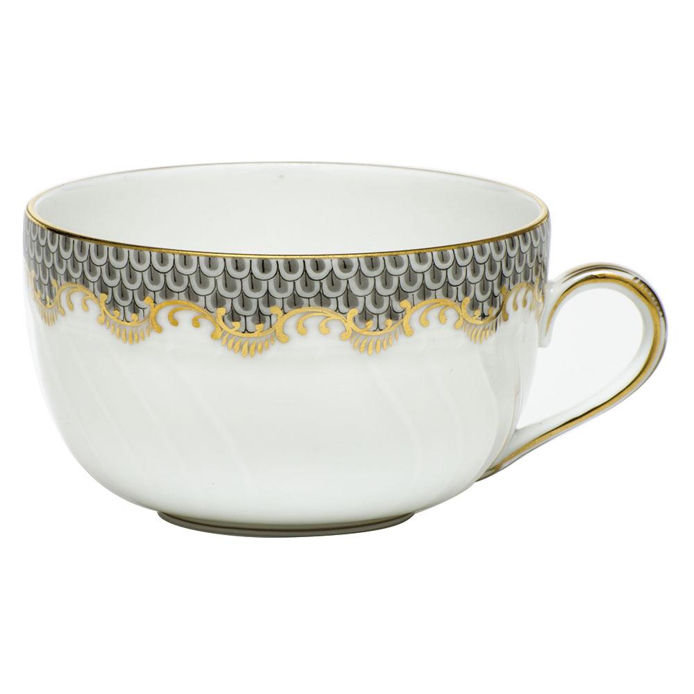 HEREND Fish Scale Gray Canton Cup