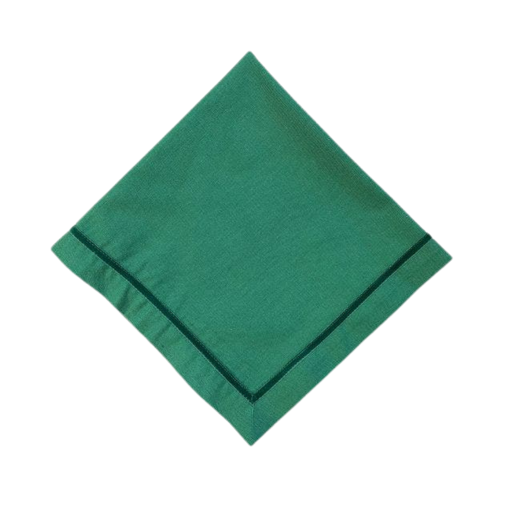 JULISKA VELVET TRIM EVERGREEN NAPKIN