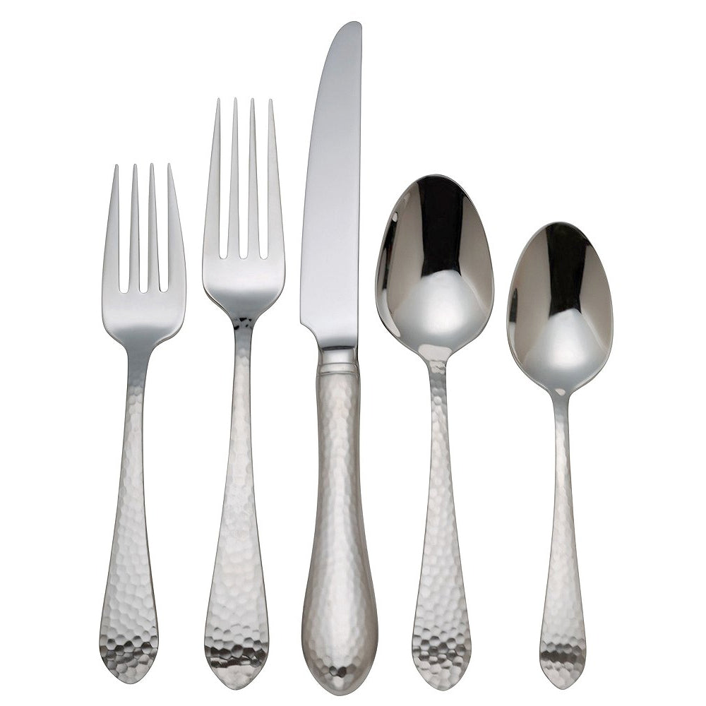 HAMMERED ANTIQUE PLACE SETTING 5-PIECE