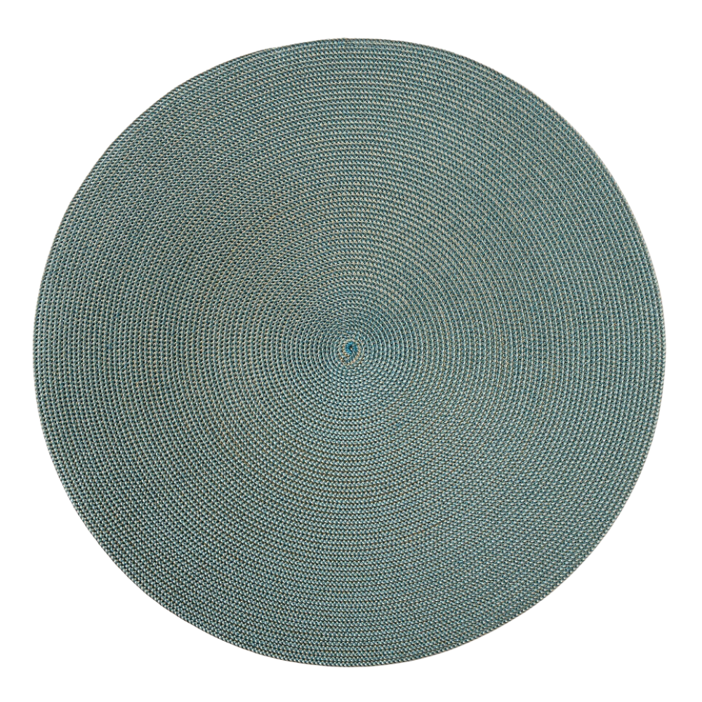 DEBORAH RHODES ROUND PLACEMAT - TEAL