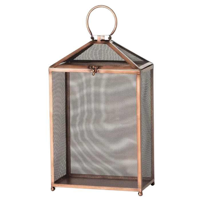 SULLIVANS Large Outdoor Copper Screen Lanterns