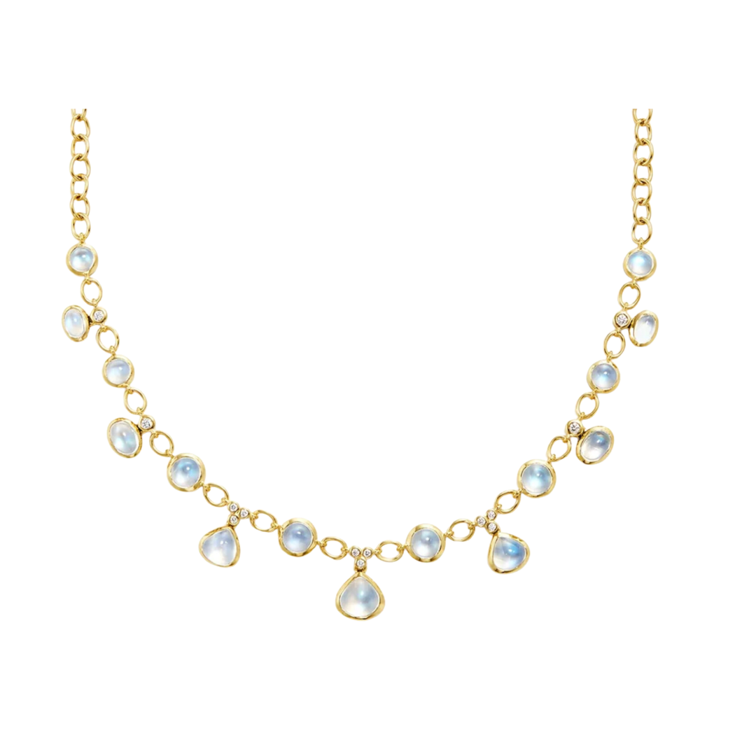 TEMPLE ST CLAIR 18K Yellow Gold Blue Moon Theo Necklace