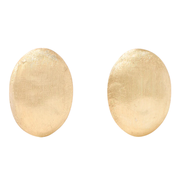 MARCO BICEGO 18K Yellow Gold Oval Stud Earrings