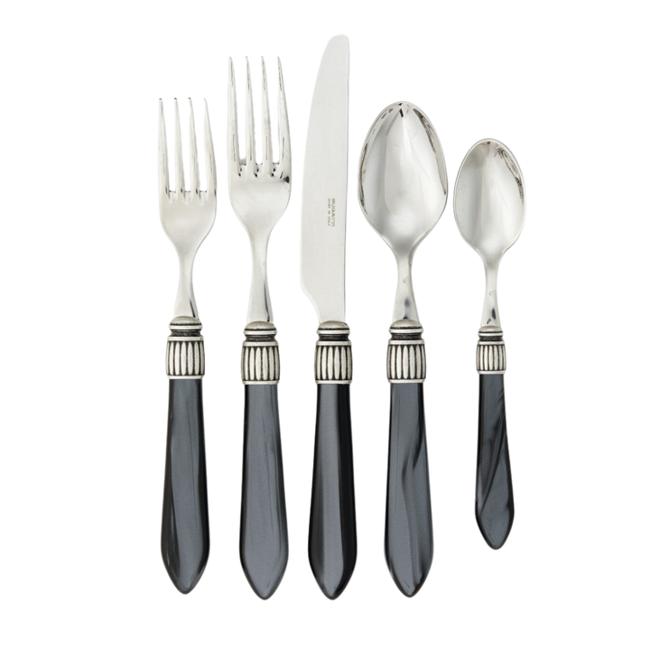 SKYROS PORTO 5 PC PLACE SETTING CHARCOAL