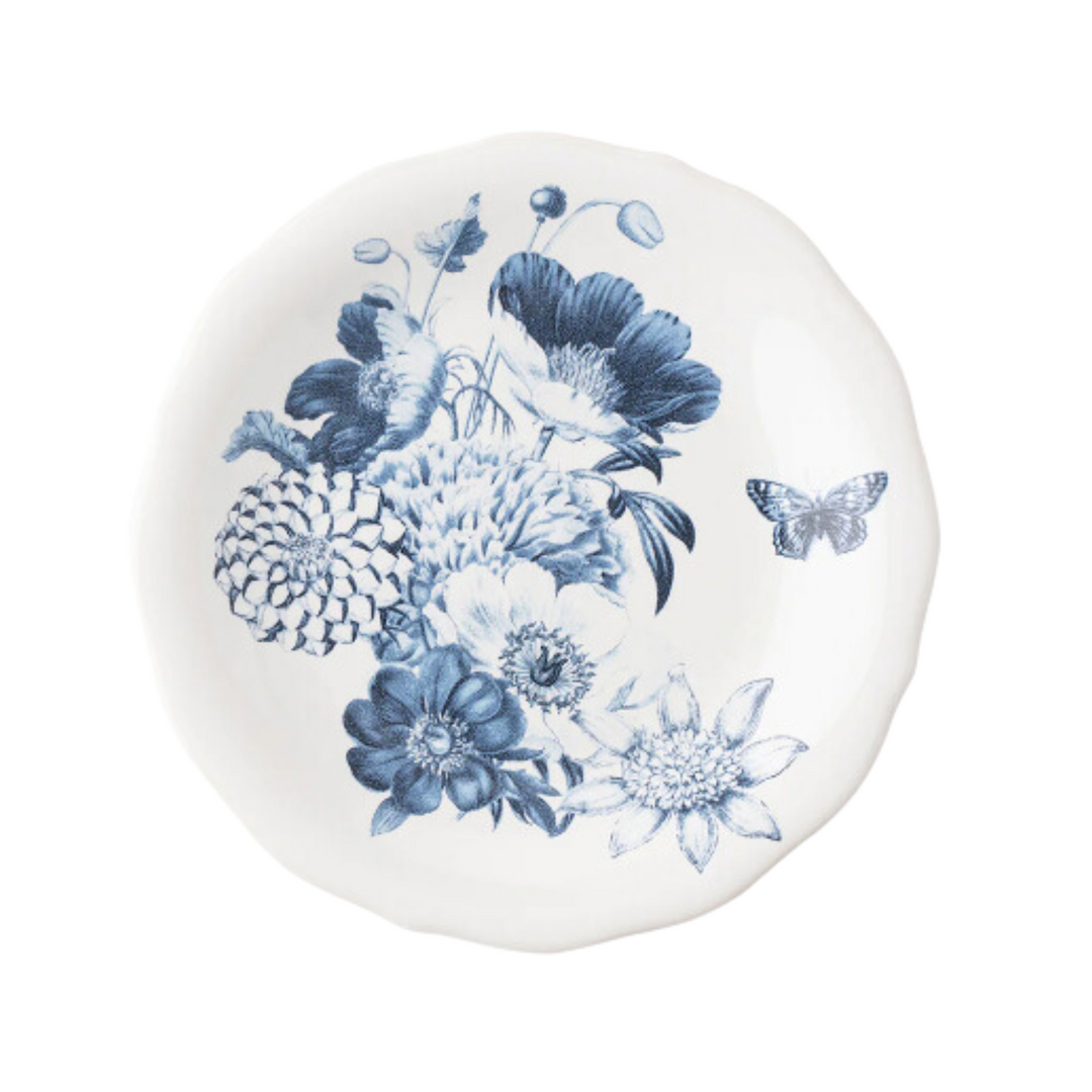 JULISKA FIELD OF FLOWERS CERAMIC APPETIZER PLATE - CHAMBRAY