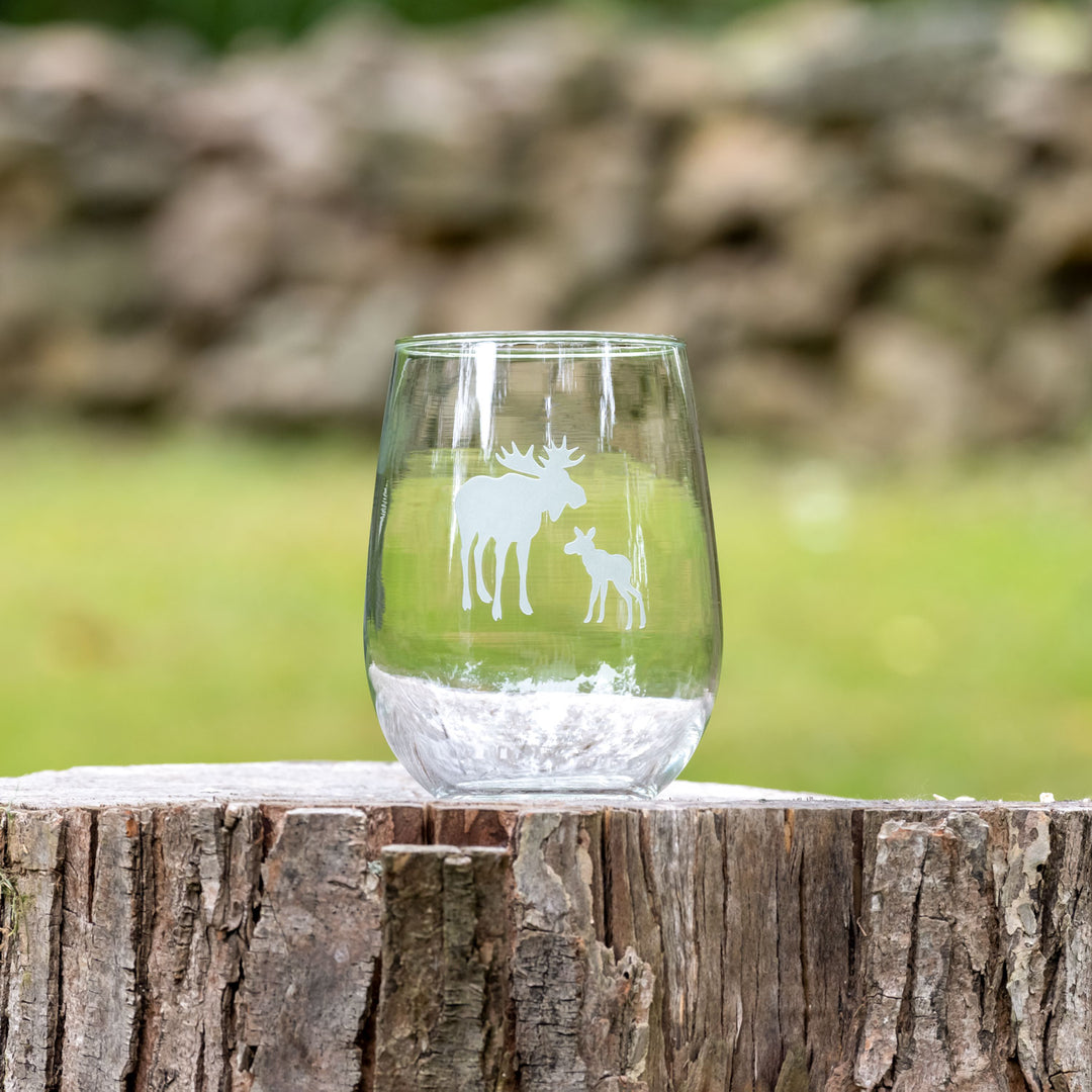 ROLF New Moose Stemless Wine Glass