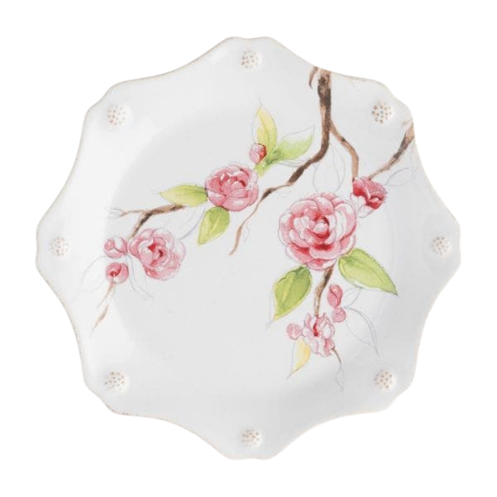 JULISKA BERRY AND THREAD FLORAL SKETCH SALAD/DESSERT PLATE