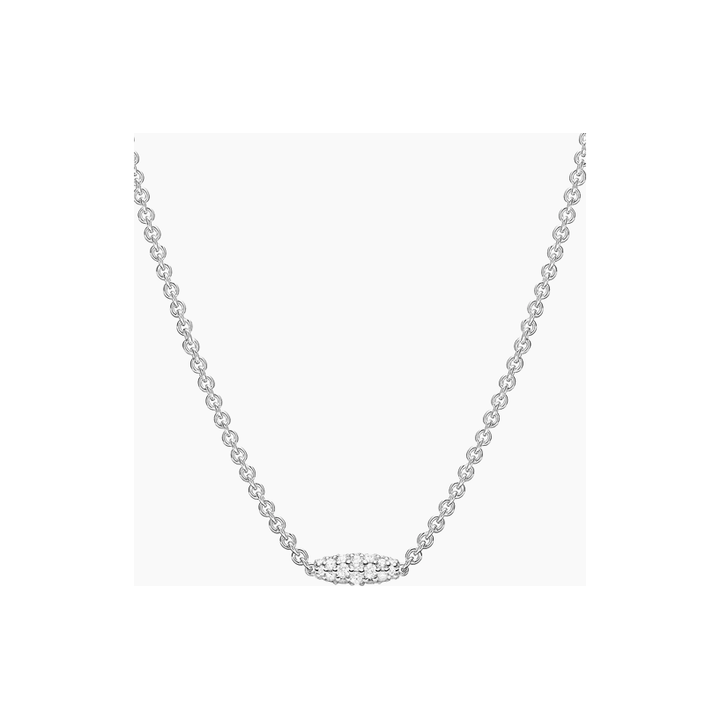 PAUL MORELLI 18K White Gold Single Pipette Necklace With Diamonds