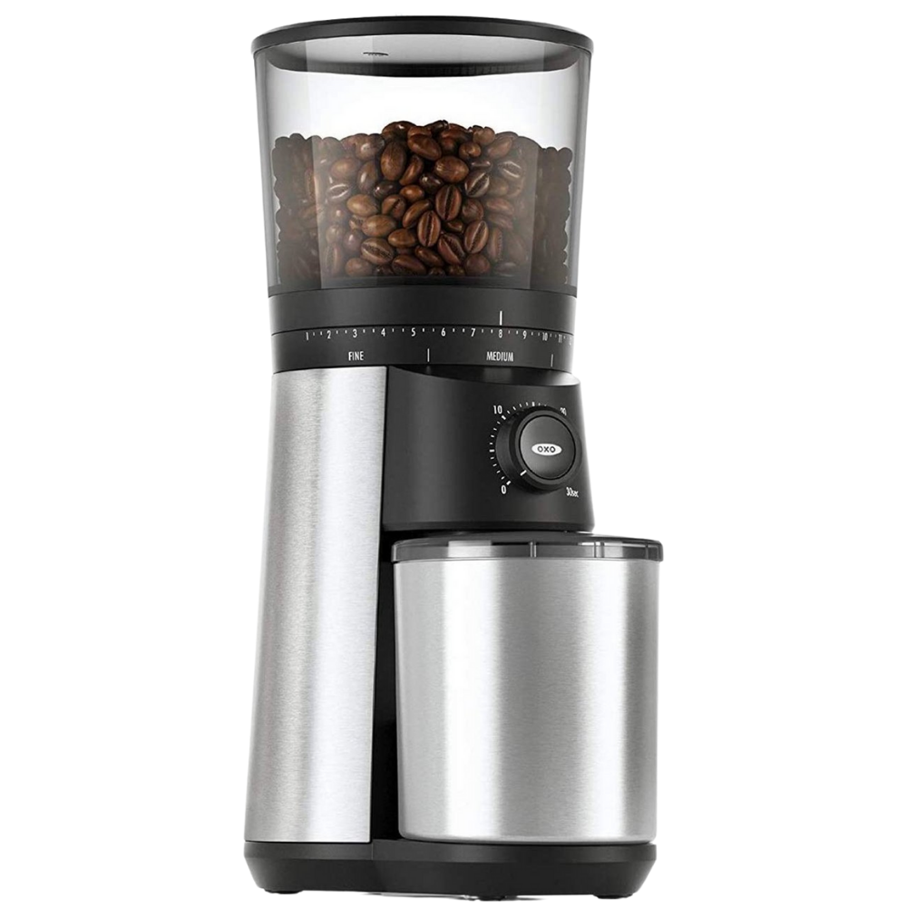 BREW TIME BASED CONICAL BURR COFFEE GRINDER