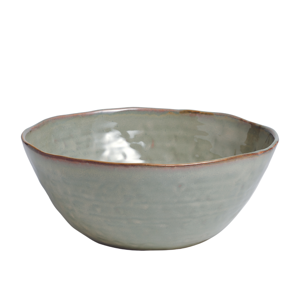 SIMON PEARCE Burlington Moss Glen Serving Bowl