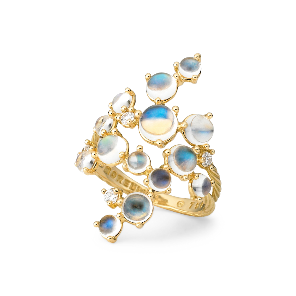 PAUL MORELLI 18K Yellow Gold Blue Moonstone Ring