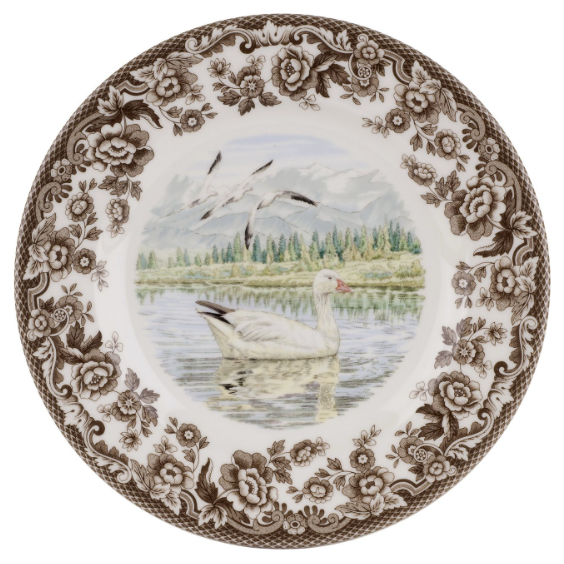 SPODE Woodland Snow Goose Salad Plate