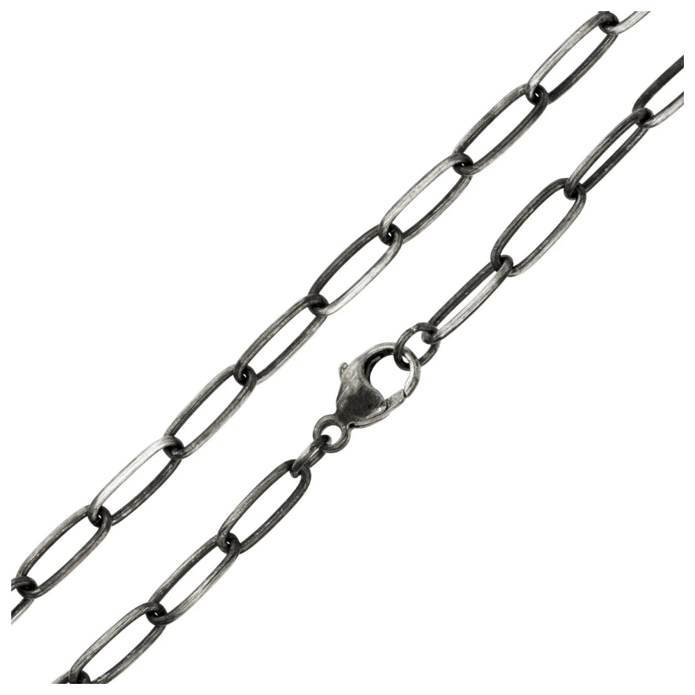 HEATHER B. MOORE HEATHER B. MOORE 2.9MM SILVER PATINA LINK CHAIN 16",18",20",24",31"