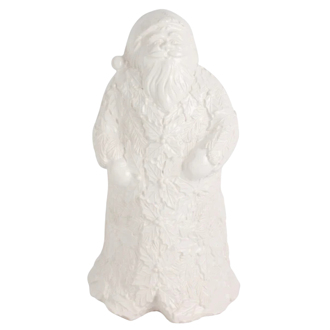 VIETRI Lastra Holiday Figural Santa With Foliage