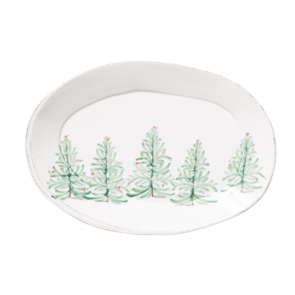 VIETRI Lastra Holiday Oval Platter