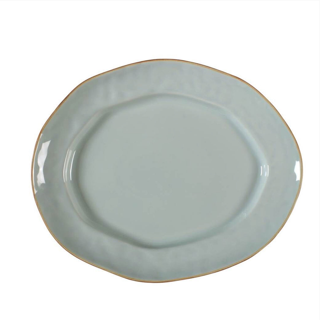 SKYROS SHEER BLUE PLATTER OVAL LARGE