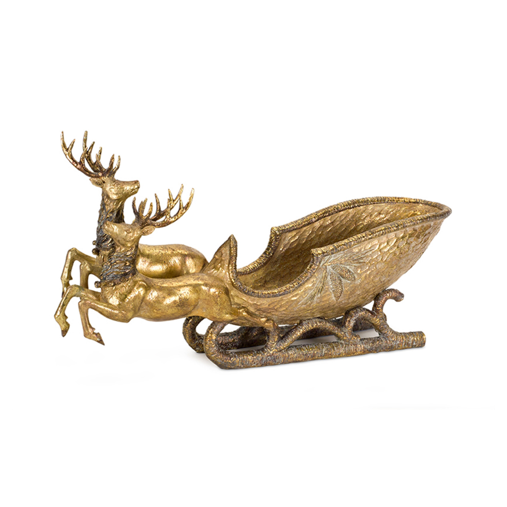 MELROSE DEER WITH SLEIGH