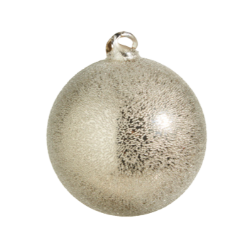 RAZ IMPORTS GREY TEXTURED BALL ORNAMENT