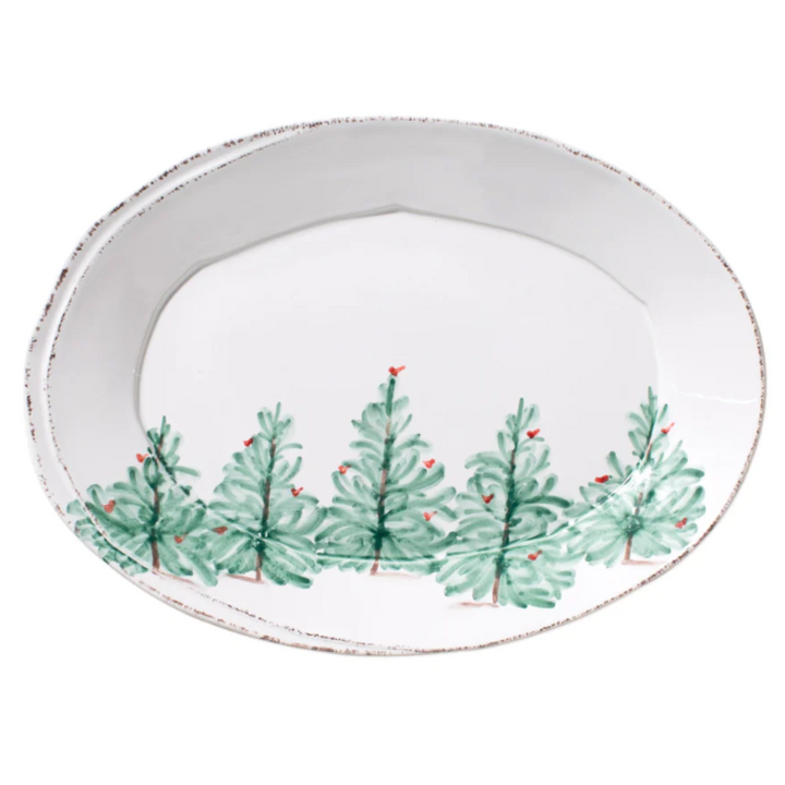 VIETRI LASTRA HOLIDAY SMALL OVAL PLATTER