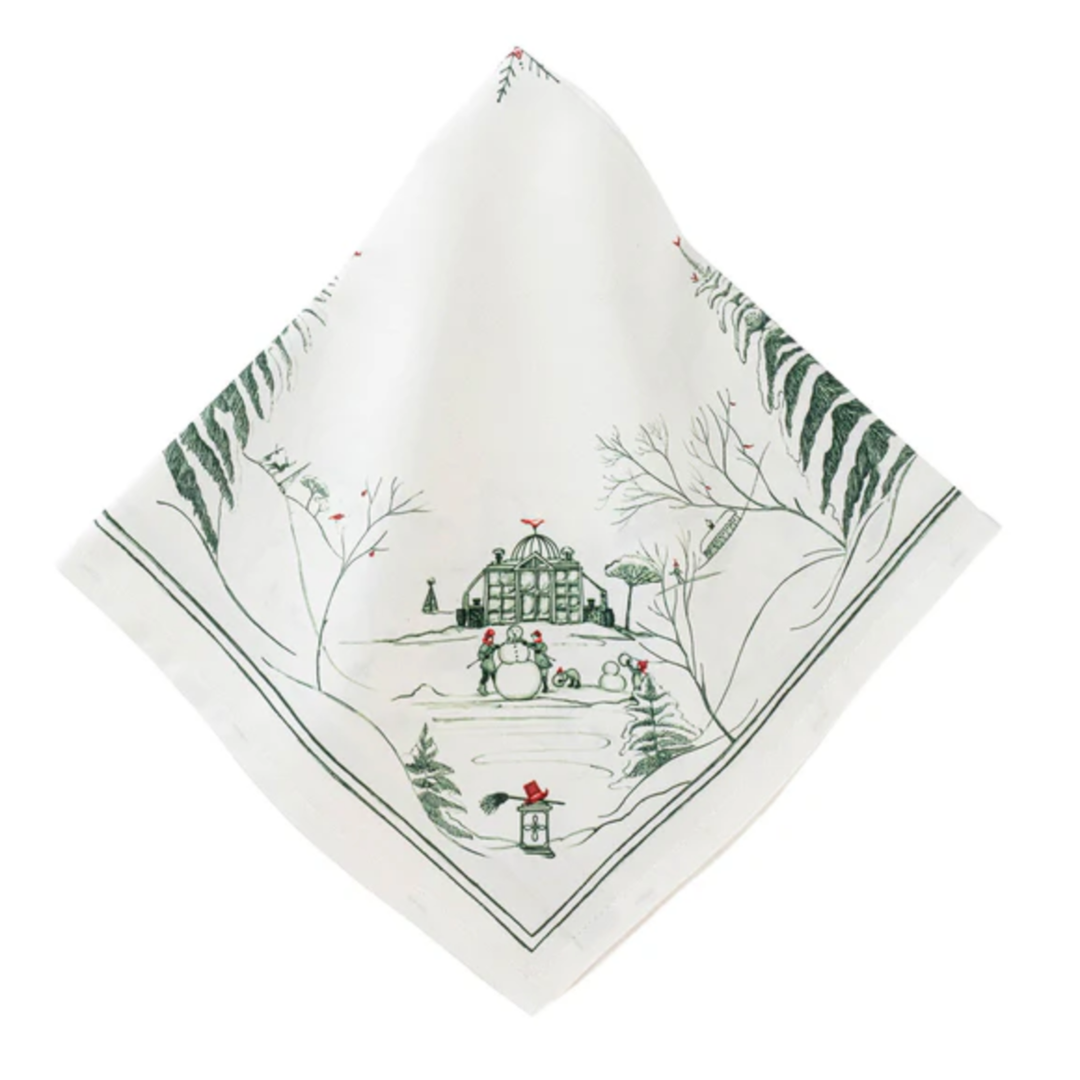 JULISKA Country Estate Evergreen Winter Frolic Napkin