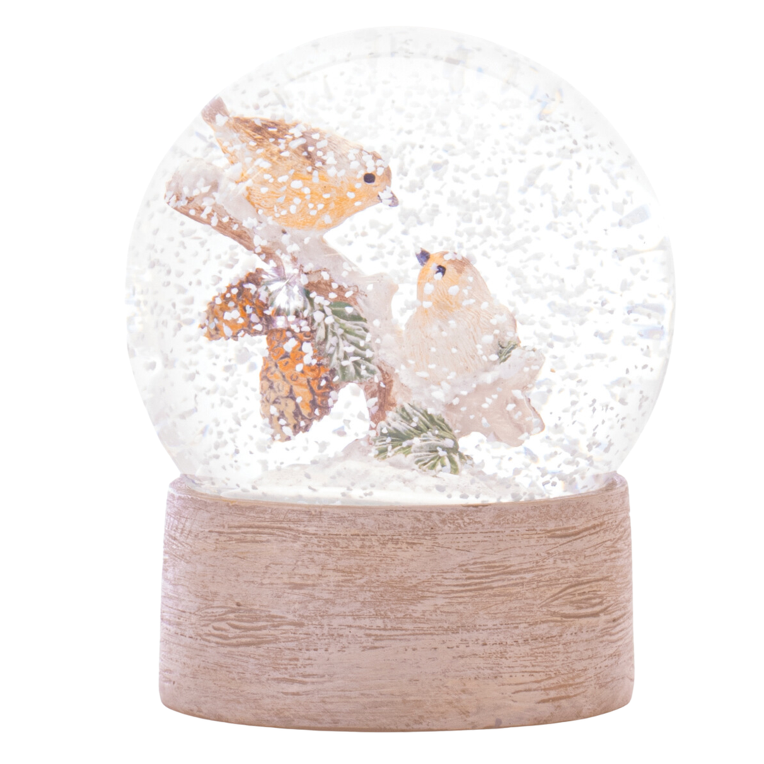 MELROSE Snow Globe With Birds