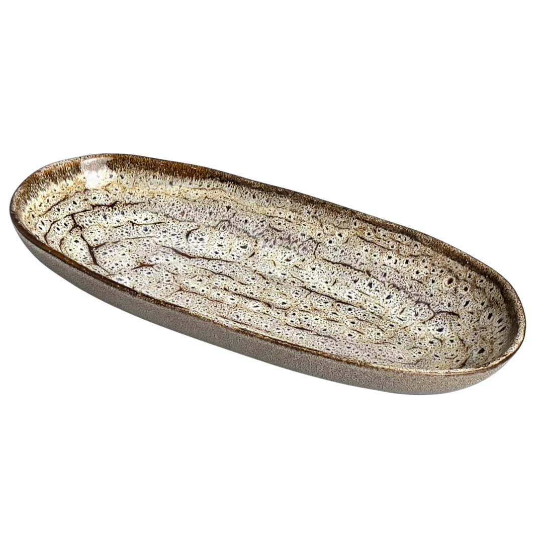 CARMEL CERAMICA Truffle Small Oval Platter