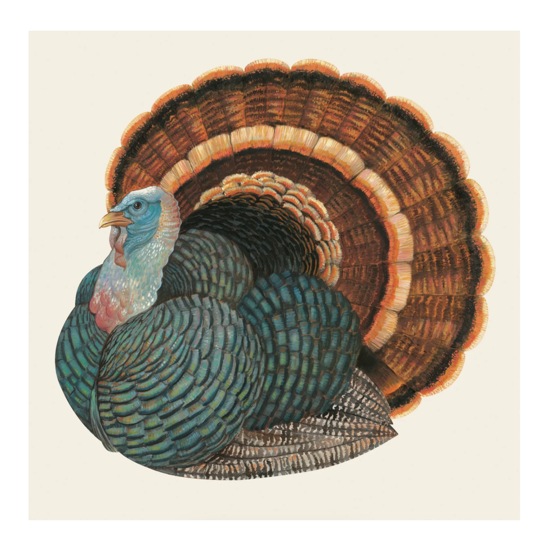 HESTER & COOK Heritage Turkey Paper Cocktail Napkins