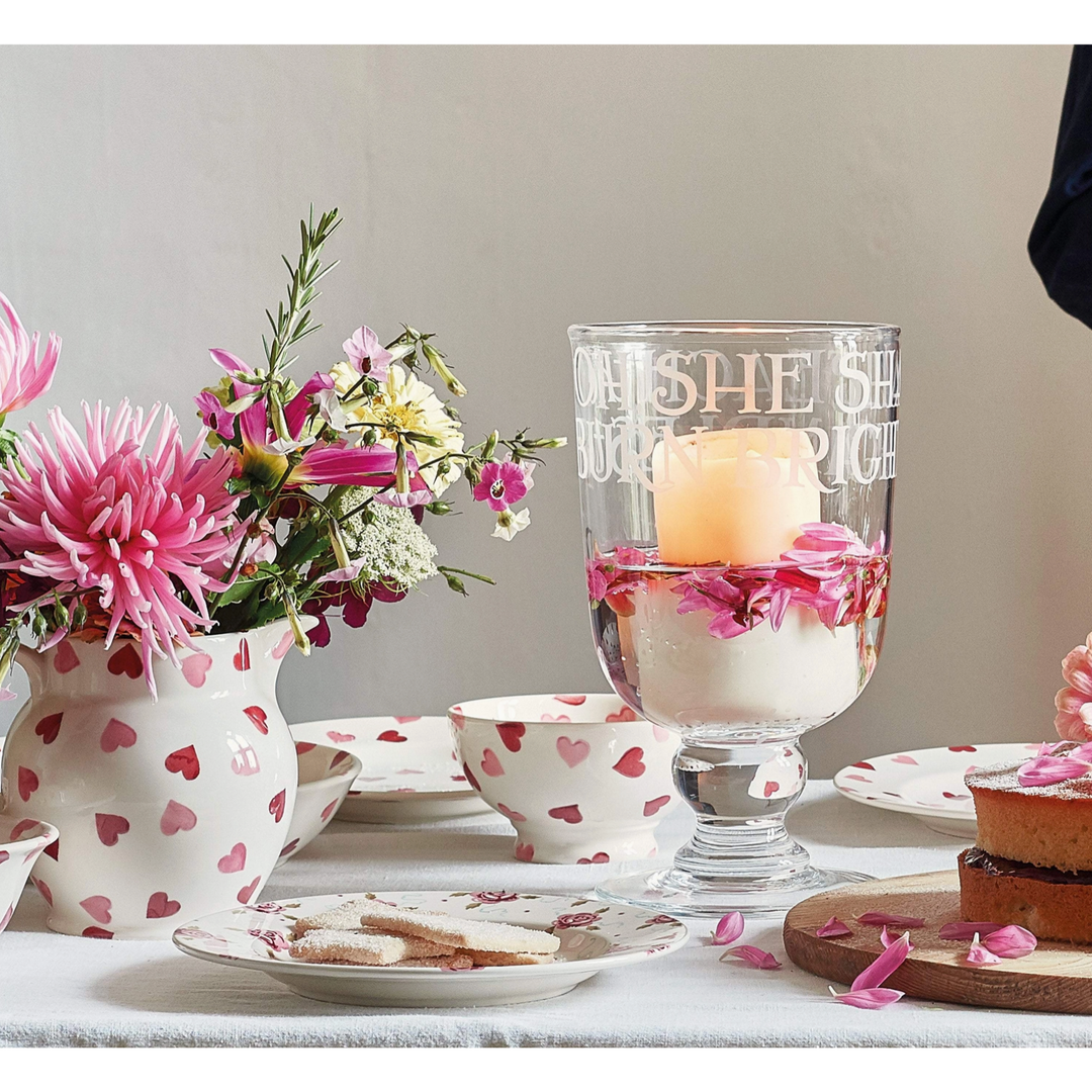 EMMA BRIDGEWATER Pink Hearts French Bowl