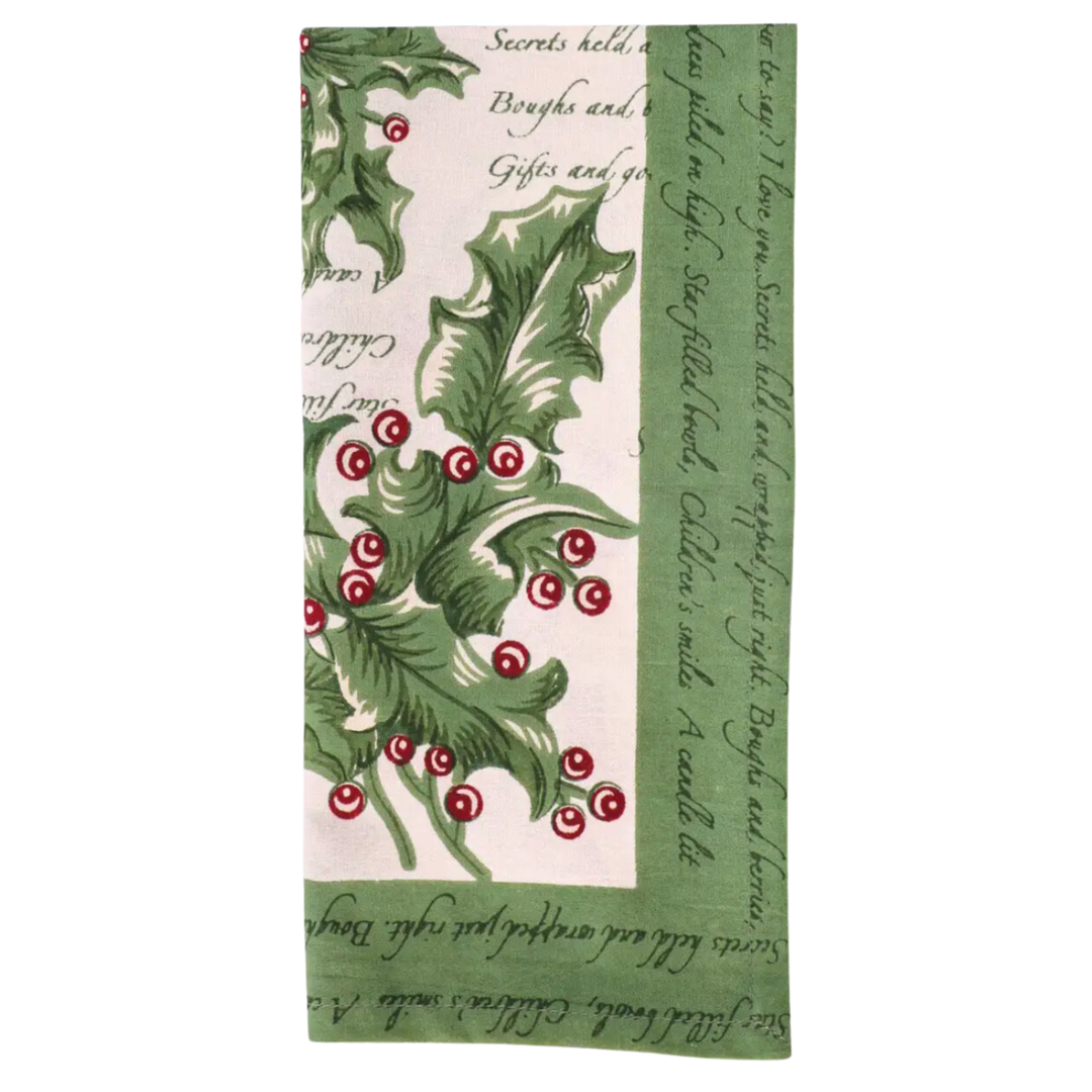 APRIL CORNELL Holly Song Ecru Napkin