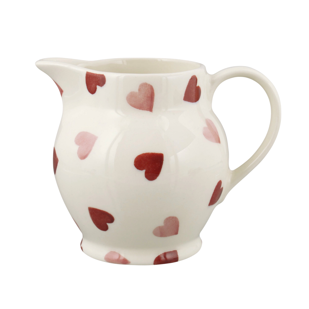 EMMA BRIDGEWATER Pink Hearts Half Pint Jug