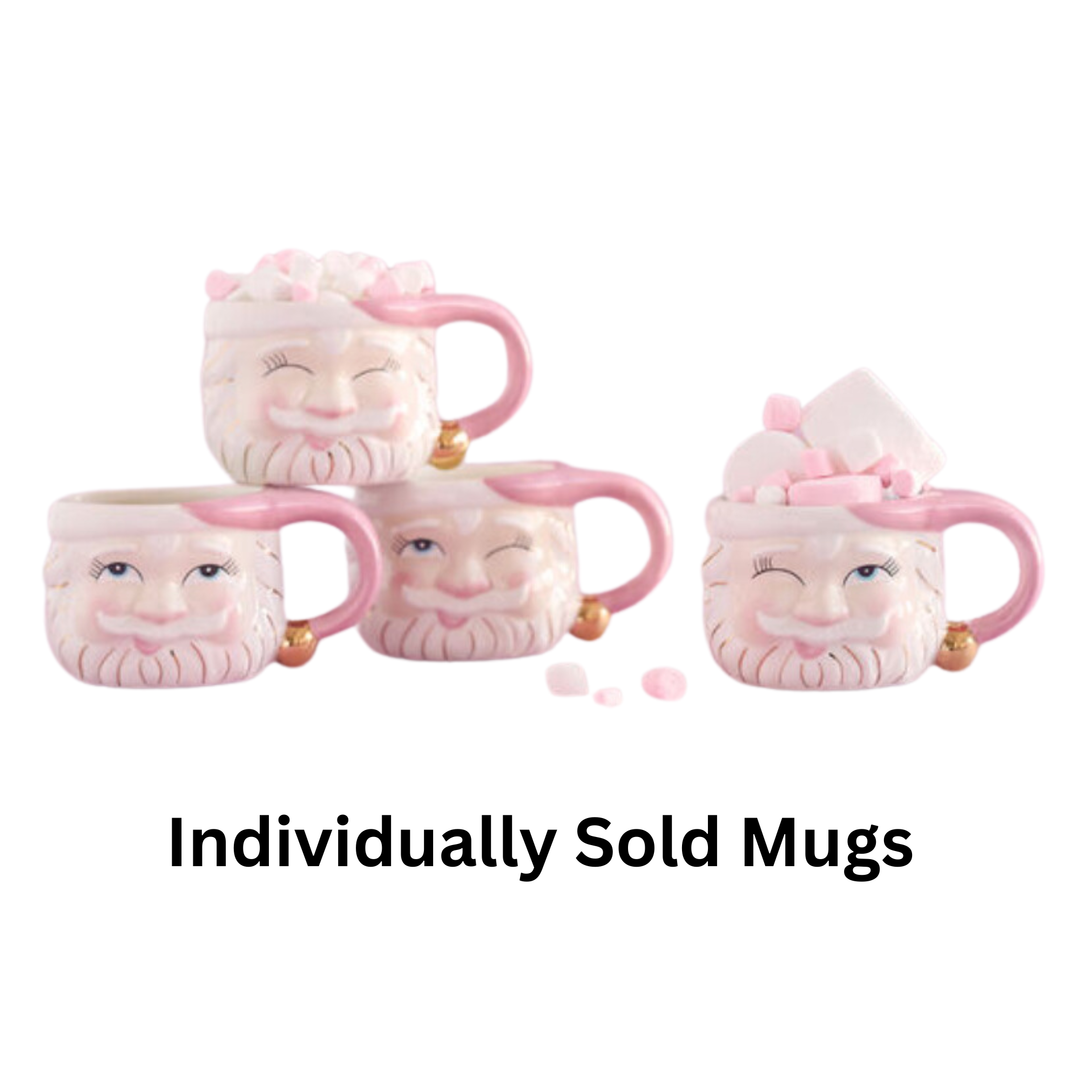 180 DEGREES Individually Sold Papa Noel Pink Mug