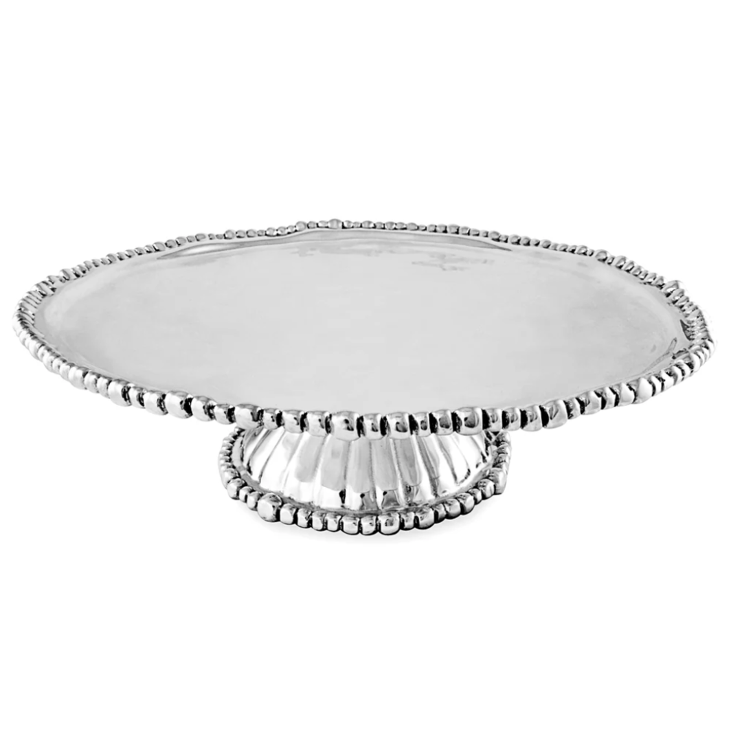 BEATRIZ BALL Pedestal Organic Pearl Nova Round Platter