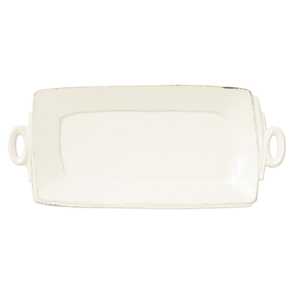 VIETRI RECTANGULAR PLATTER W/ HANDLES