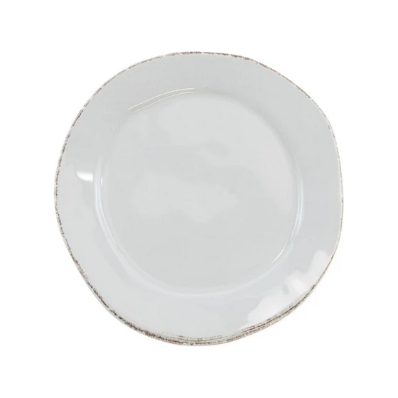 VIETRI LIGHT GRAY CANAPE PLATE