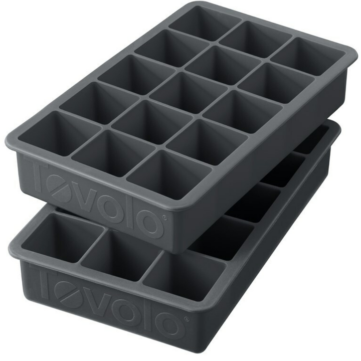 TOVOLO PERFECT CUBE ICE TRAY SET/2 - CHARCOAL