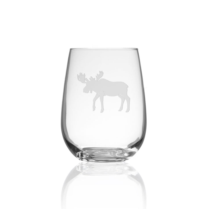 ROLF New Moose Stemless Wine Glass