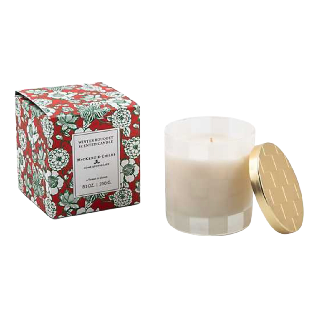 MACKENZIE CHILDS Winter Bouquet Candle