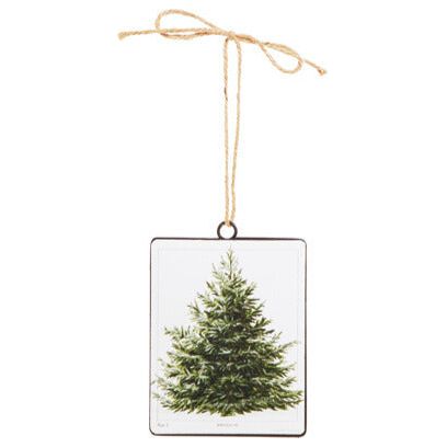 RAZ IMPORTS FIR TREE DISC ORNAMENT