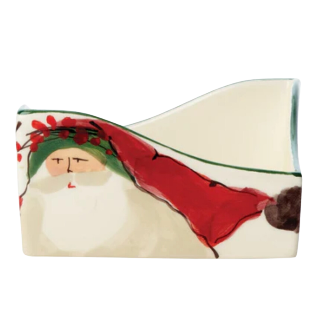 VIETRI Old St. Nick Cocktail Napkin Holder