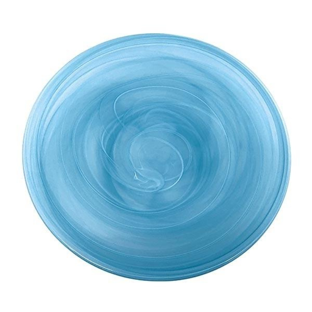 MARIPOSA ALABASTER LARGE PLATTER - AQUA