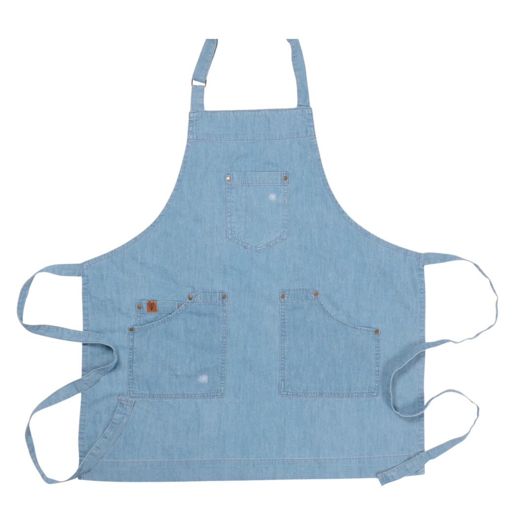 KAF HOME Denim Aywsha Curry Apron