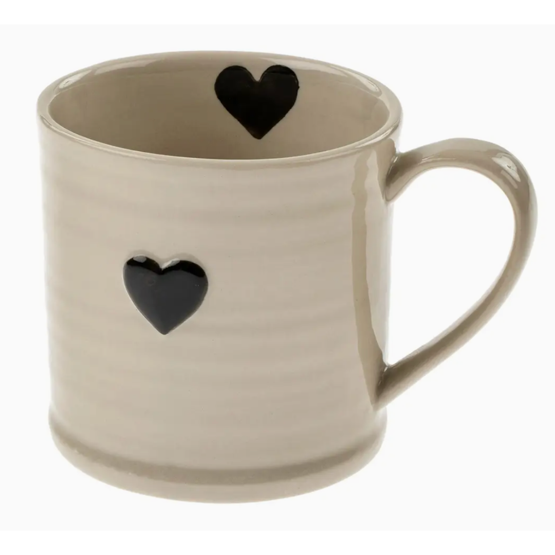 INDABA Sweet Heart Black Heart Mug