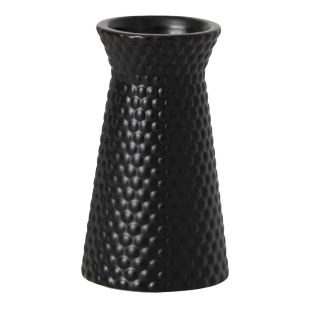 SULLIVANS Black Wide Mouth Small Vase