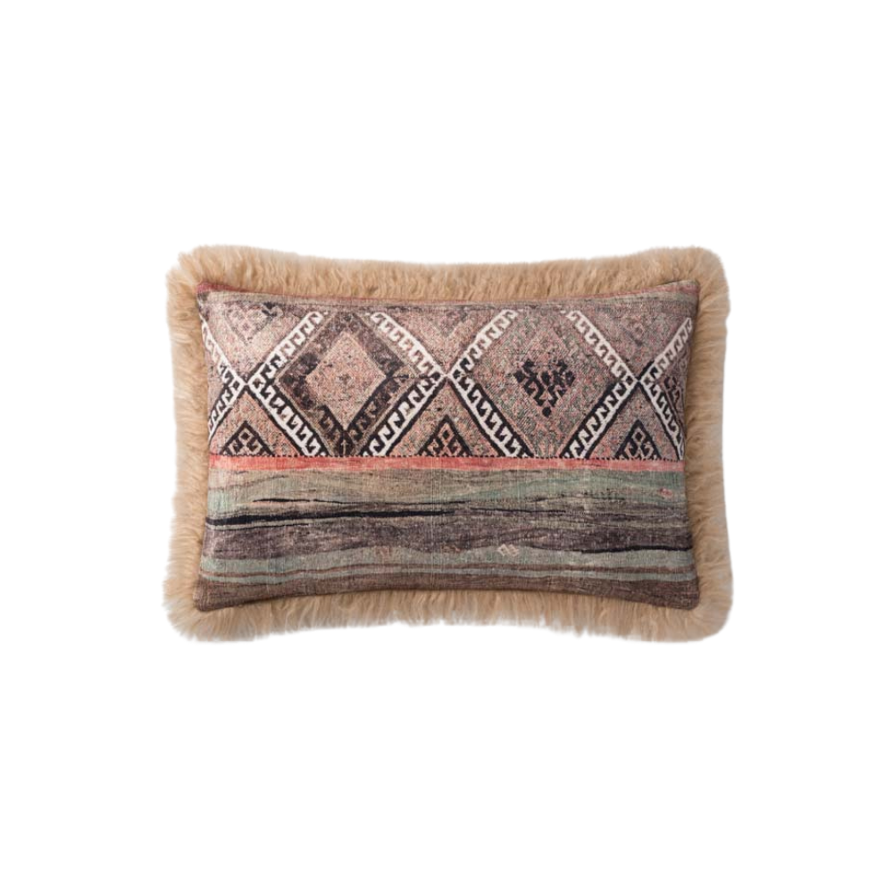 LOLOI MULTI/BEIGE PILLOW 13X21