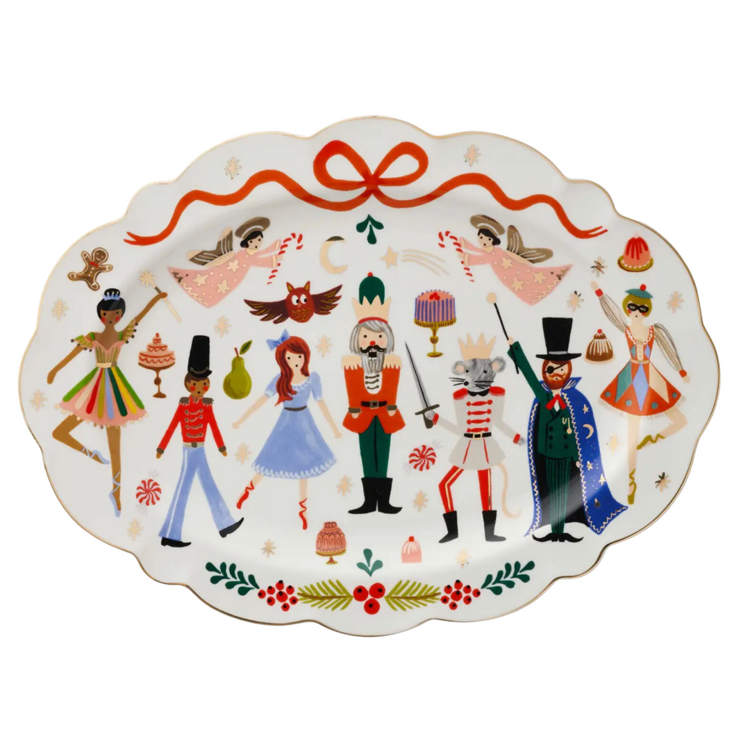 RIFLE PAPER Nutcracker Porcelain Platter