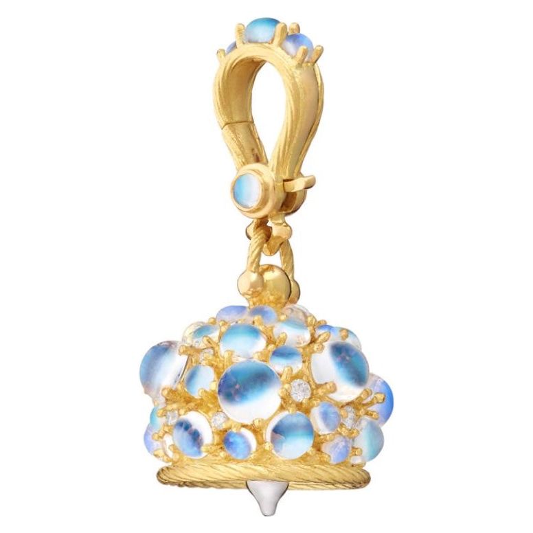 PAUL MORELLI Moonstone Meditation Bell With Diamonds