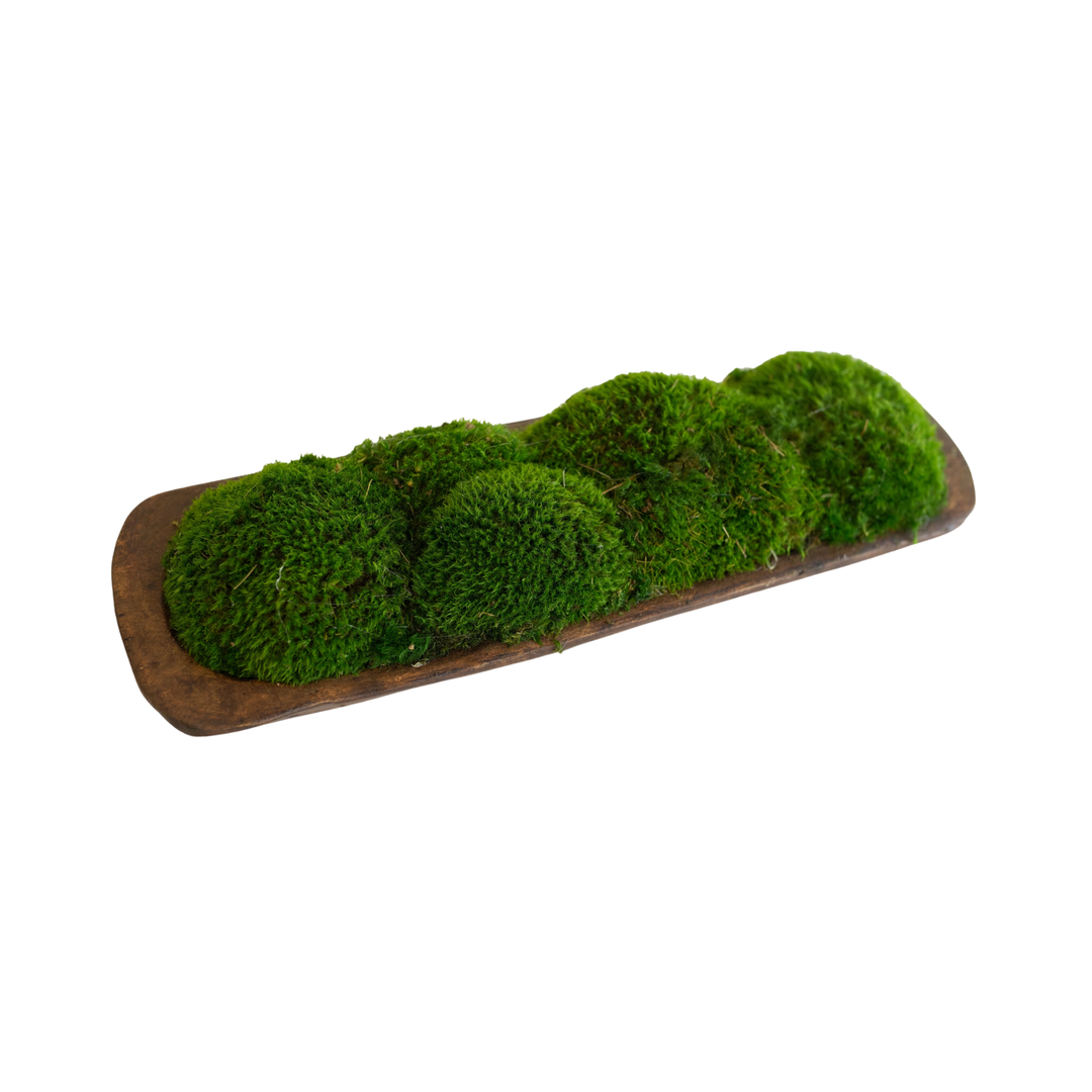 FOREVER GREEN ART Small Wood Bread Bowl