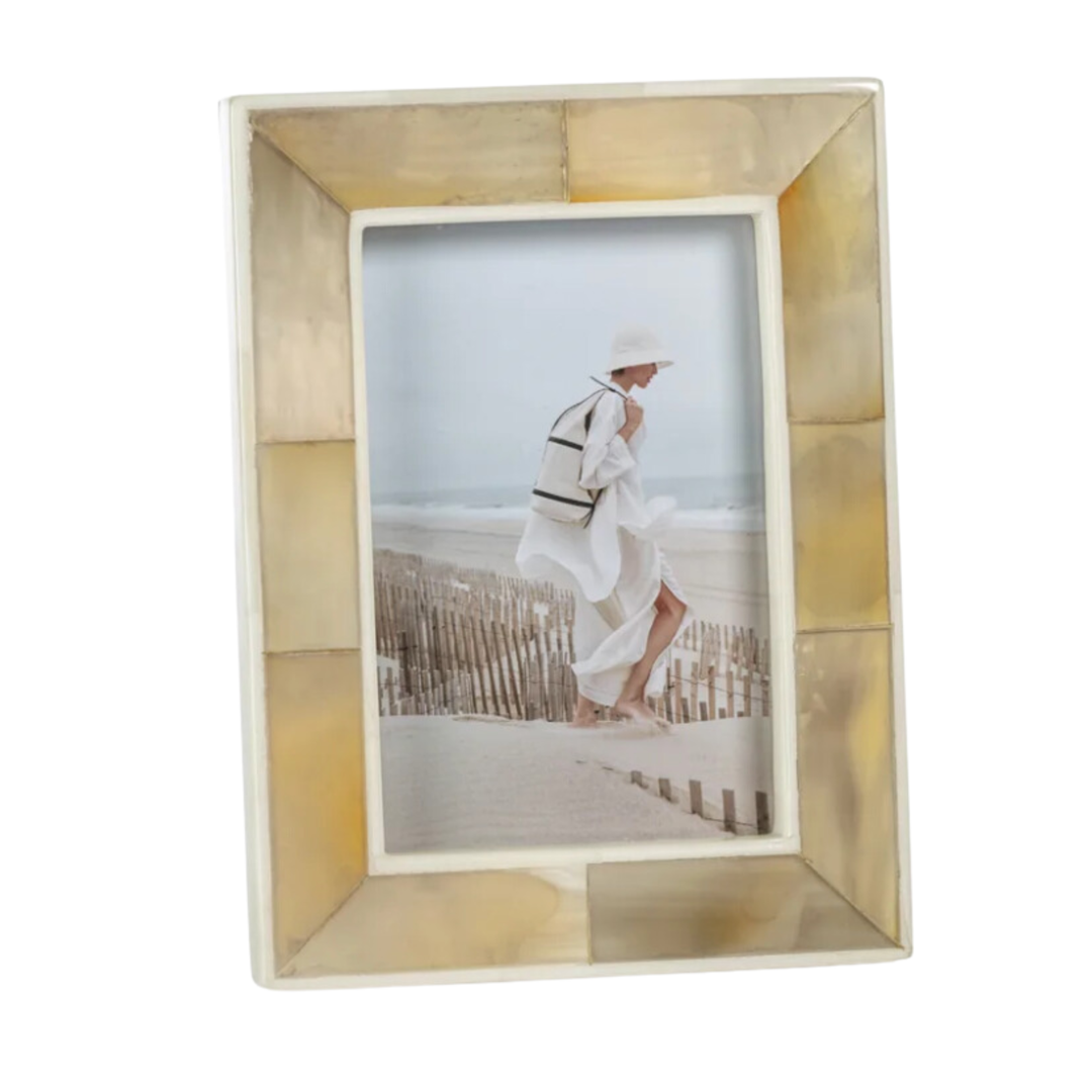 ZODAX Natural Horn And Bone Photo Frame