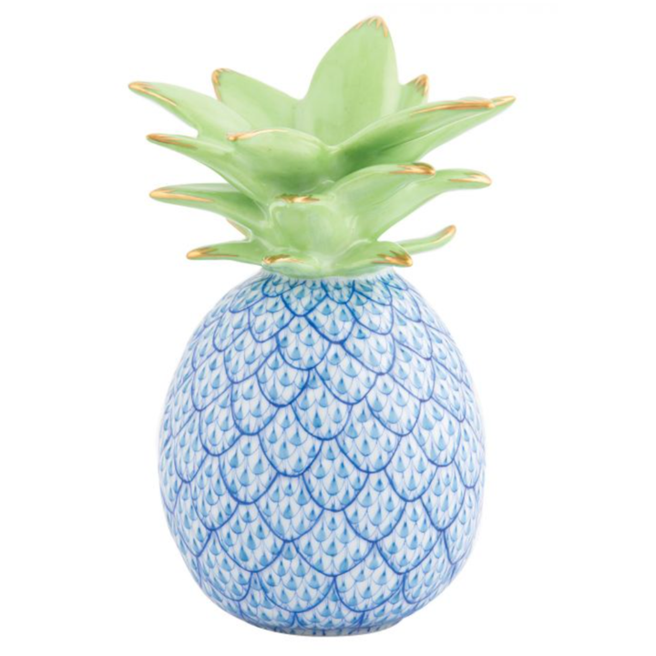 HEREND Medium Pineapple BLUE